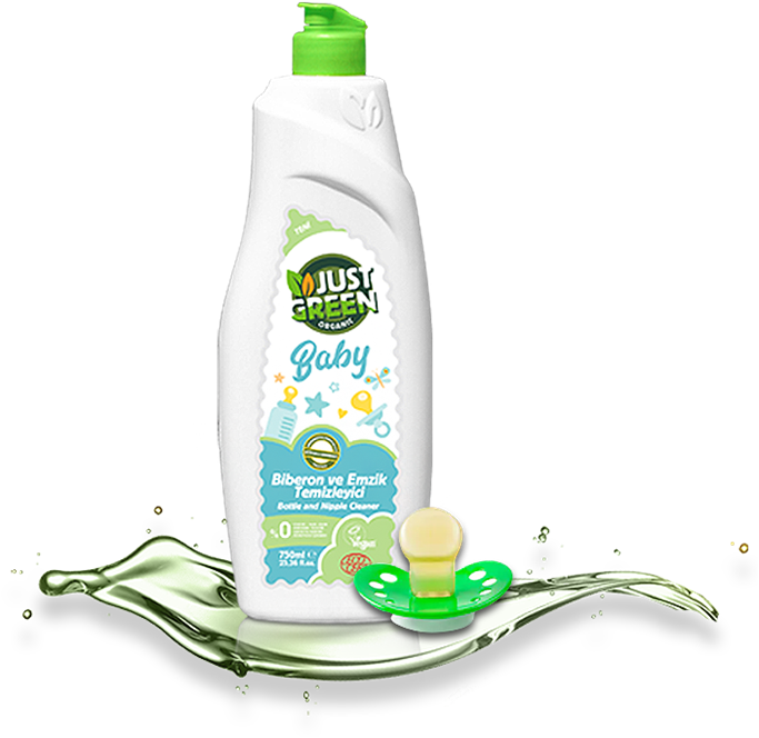 JUST GREEN ORGANIC Baby Bottle and Nipple Cleaner 750ml l Delivery