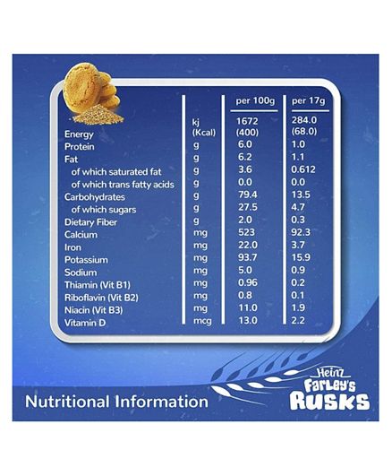 Farley best sale rusks ingredients